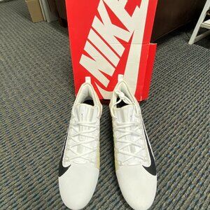 Nike Alpha Huarache 7 Pro LAX Wht/Blk CJ0265-100 Size 13 US Mens Cleat